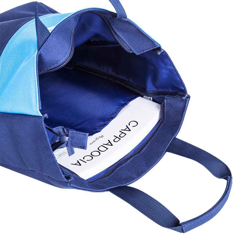 DELI Polyester Book Tote Bag with Zipper Pocket for Kids Students - TTpen