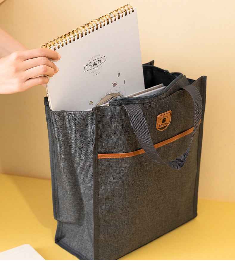 DELI Oxford Fabric Kids Tote Bag with Zipper for School Students - TTpen