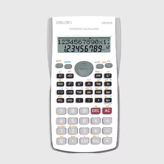 DELI D82MS Scientific Calculator - 240 Functions with 2-Line Display