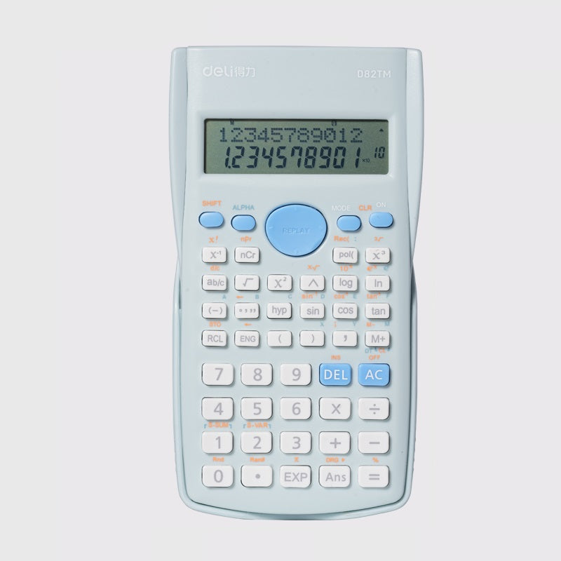 DELI D82MS Scientific Calculator - 240 Functions with 2-Line Display