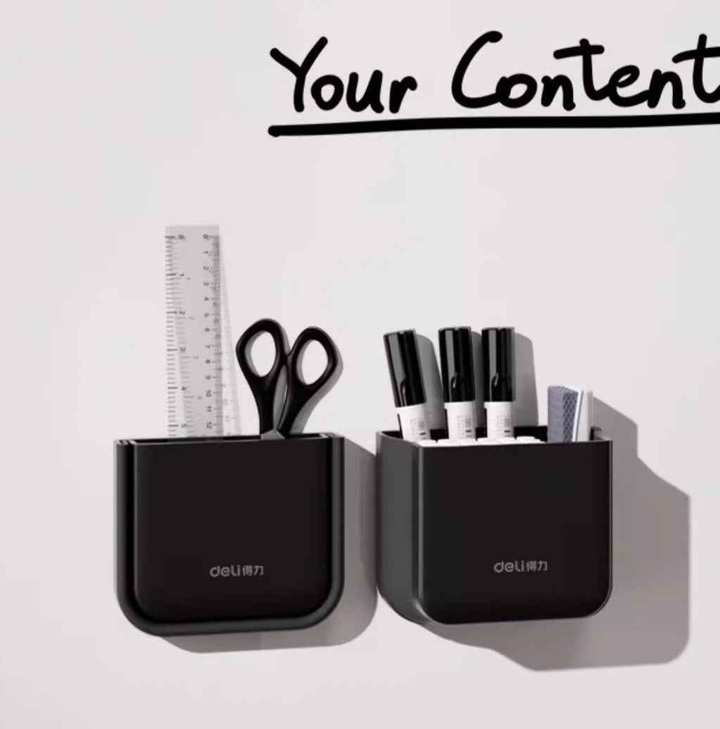 DELI Magnetic Foldable Pen Holder 2 Pack
