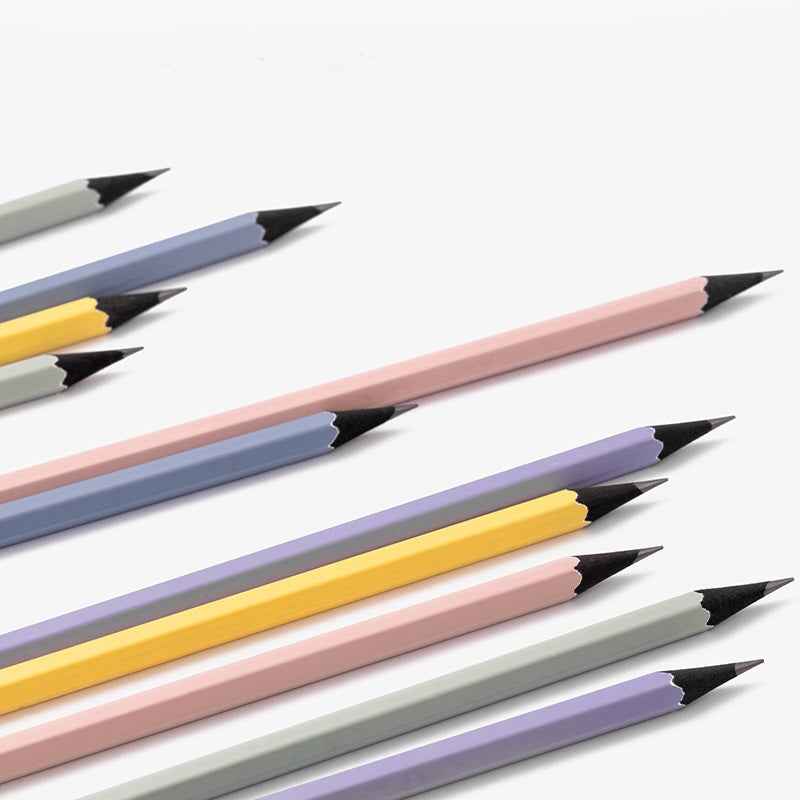 DELI 2B HB Colorful Wooden Pencils for School Office,10 Pack - TTpen