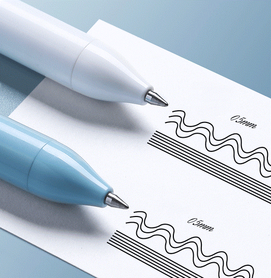 DELI NUSIGN Retractable Gel Pens Morandi,5 Pack,Black Ink