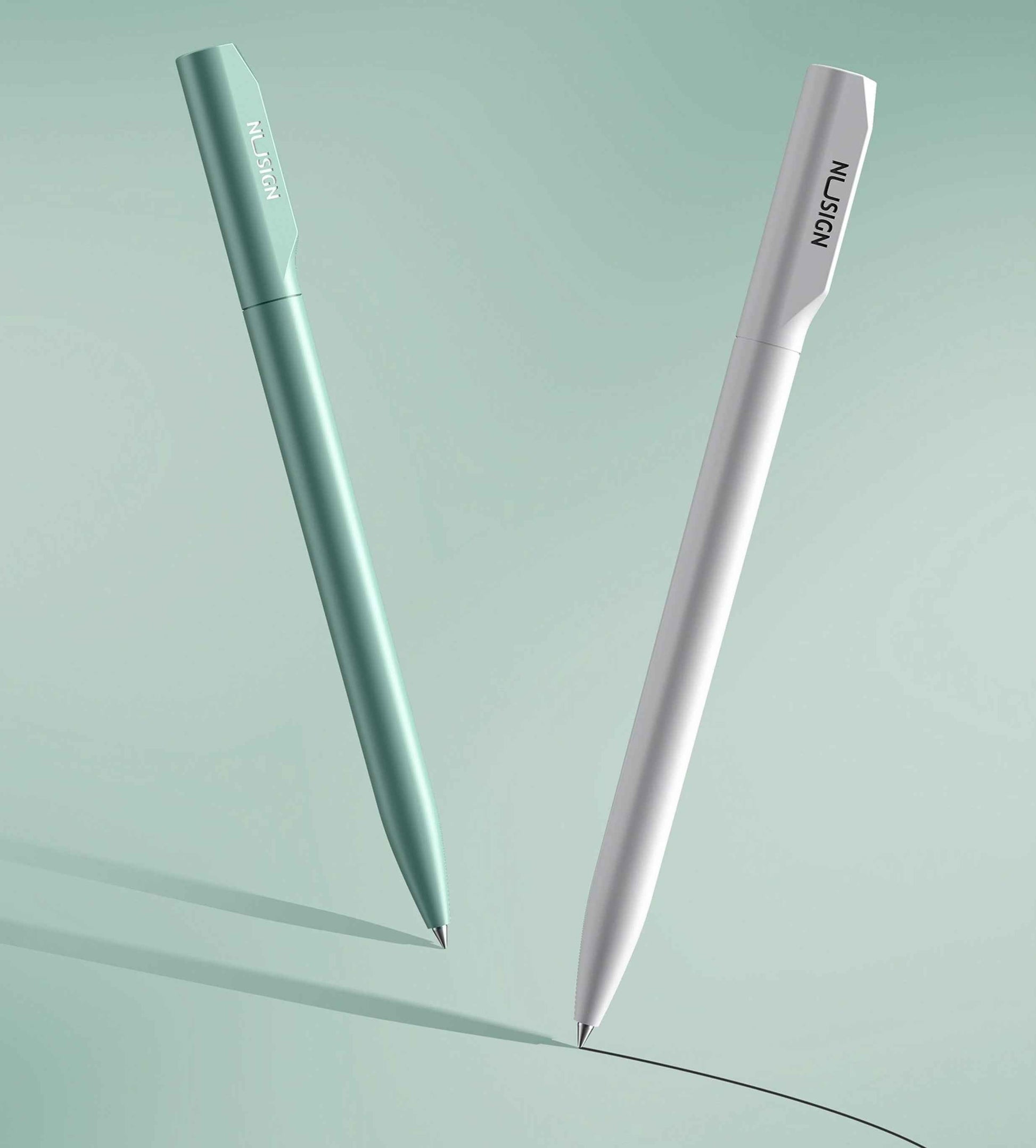 DELI Nusign NS552 Rotating Ballpoint Pen – 0.5mm Black Ink 4 Pack