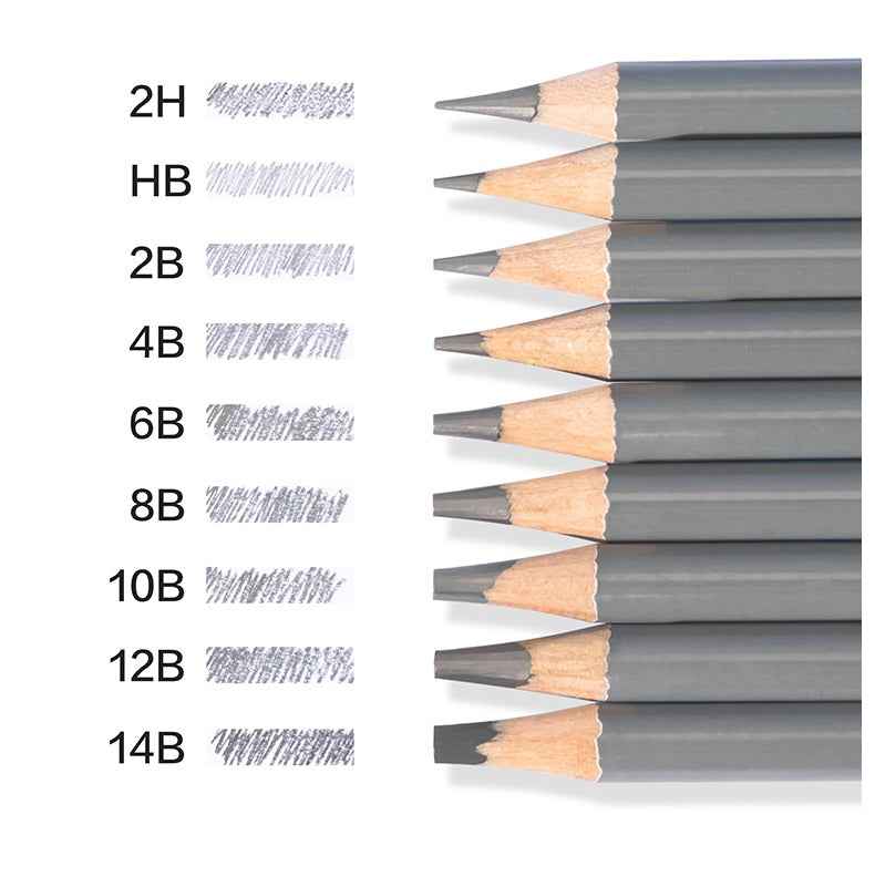 DELI Nusign NS732 Professional Drawing Sketching Pencil Set 16 Pieces