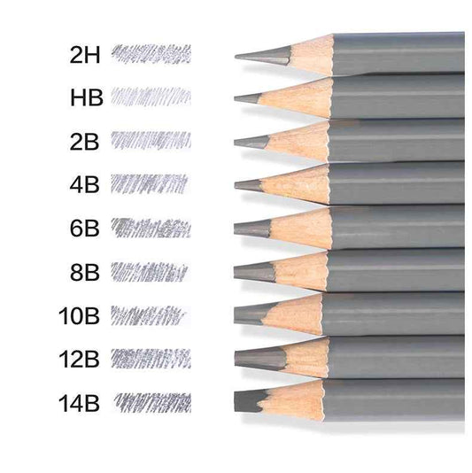 DELI Nusign NS732 Professional Drawing Sketching Pencil Set 16 Pieces