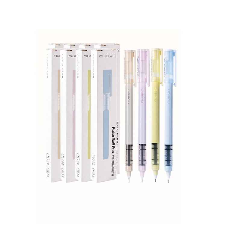 DELI Nusign Liquid Black Ink RollerBall Pens 0.5mm 16 Pack
