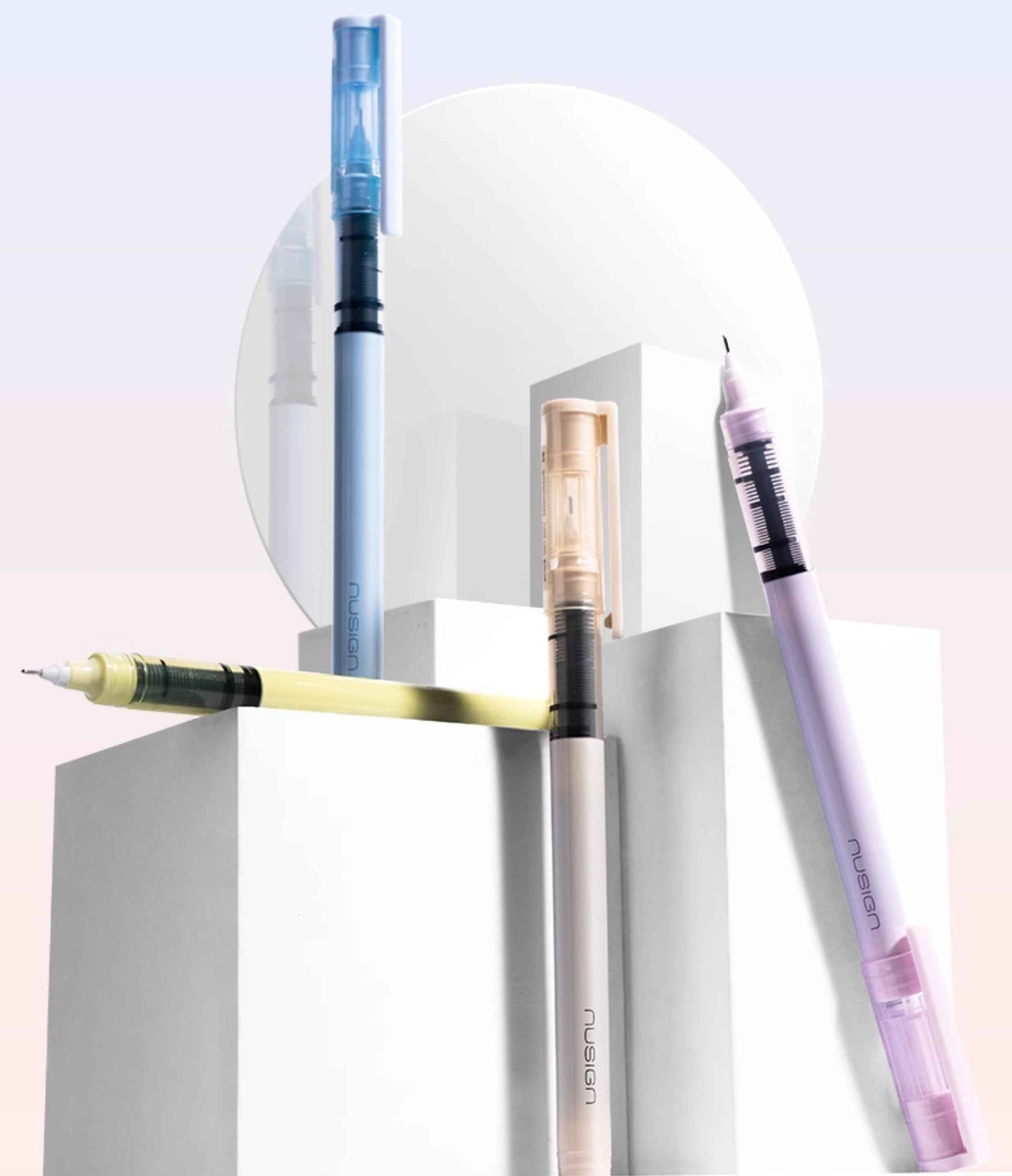 DELI Nusign Liquid Black Ink RollerBall Pens 0.5mm 16 Pack