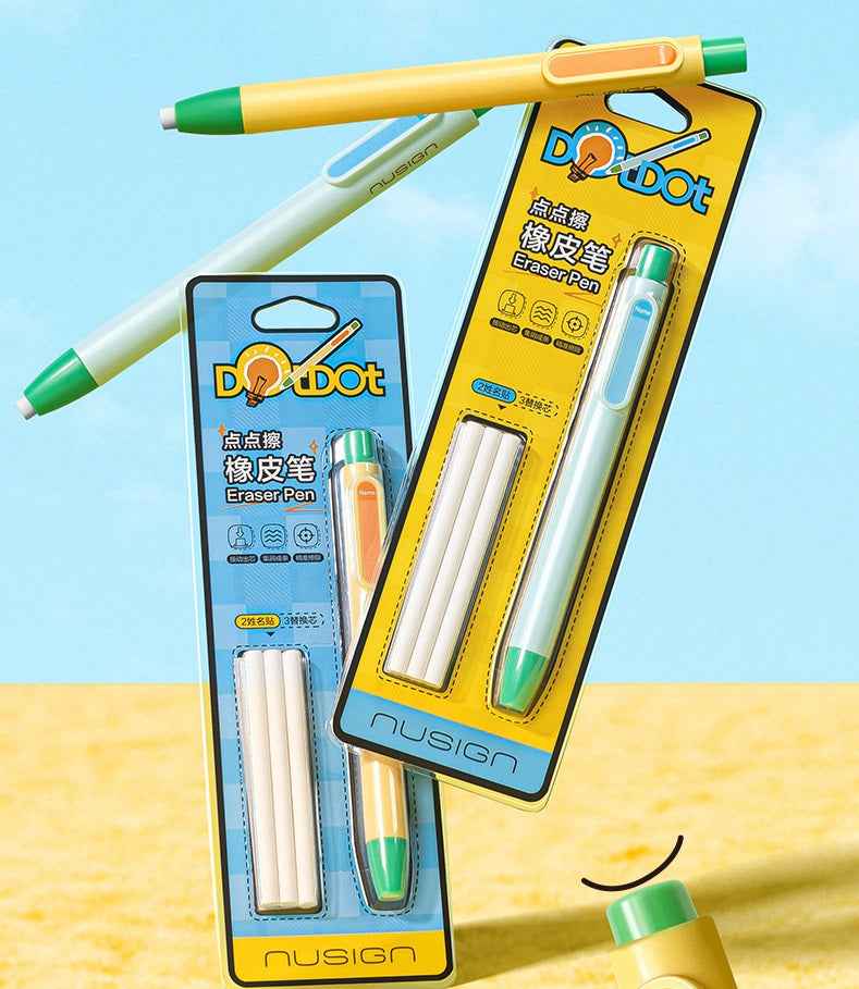 DELI Nusign HB 10Pcs Pencils and 2Pcs Eraser Pens Set