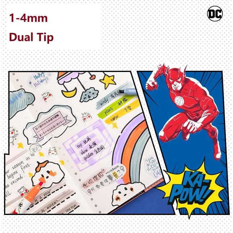 DELI DC Justice League Movie Highlighter Pen 5 Colors - TTpen
