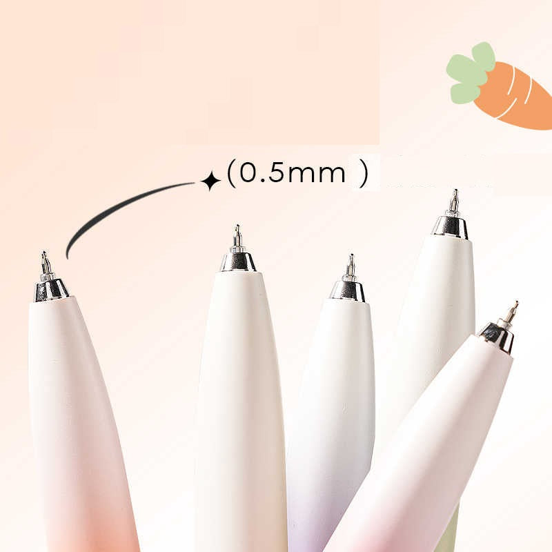 DELI S186 Pocket-Sized Click Pen - 0.5mm ST Tip Black Ink 10 Pack - TTpen