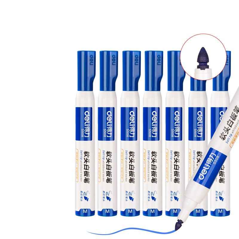 DELI Low Odor Dry Erase Marker,Soft Tip Whiteboard Marker,10 Count - TTpen