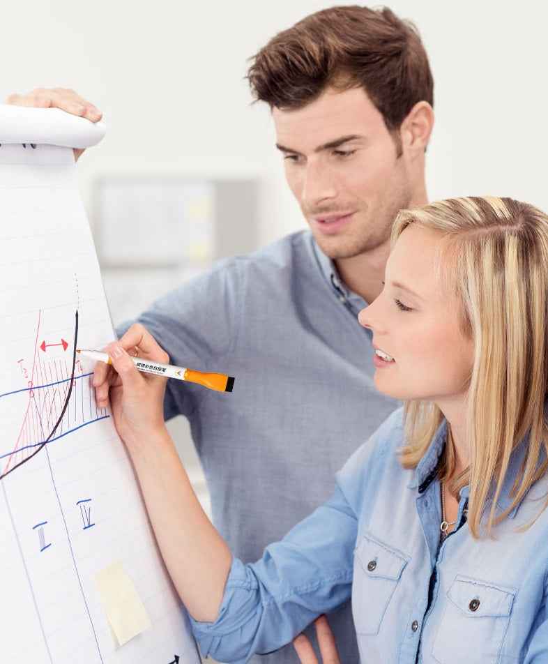 DELI Magnetic Dry Erase Markers,8 Colors Whiteboard Marker Pens - TTpen