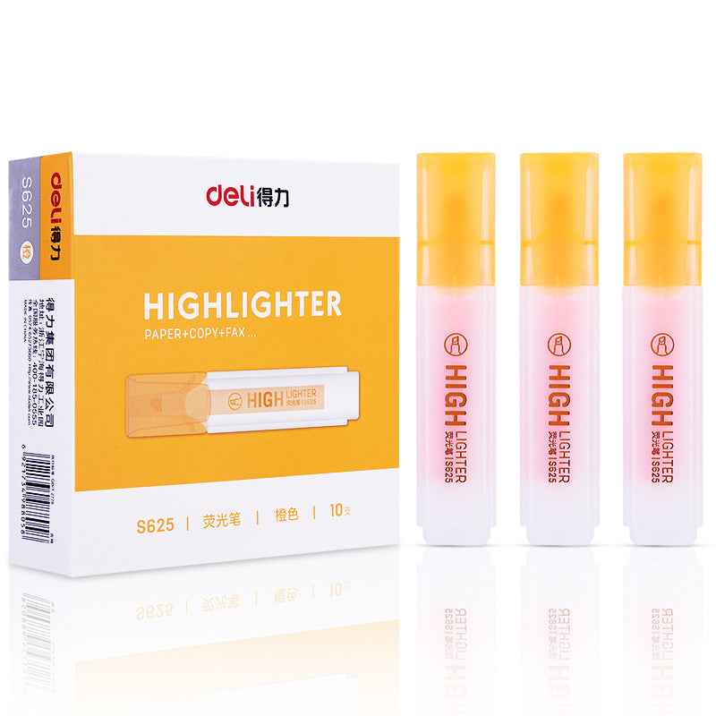 DELI Art Highlighter Pens Jelly Color Chisel Tip 10 Pack - TTpen