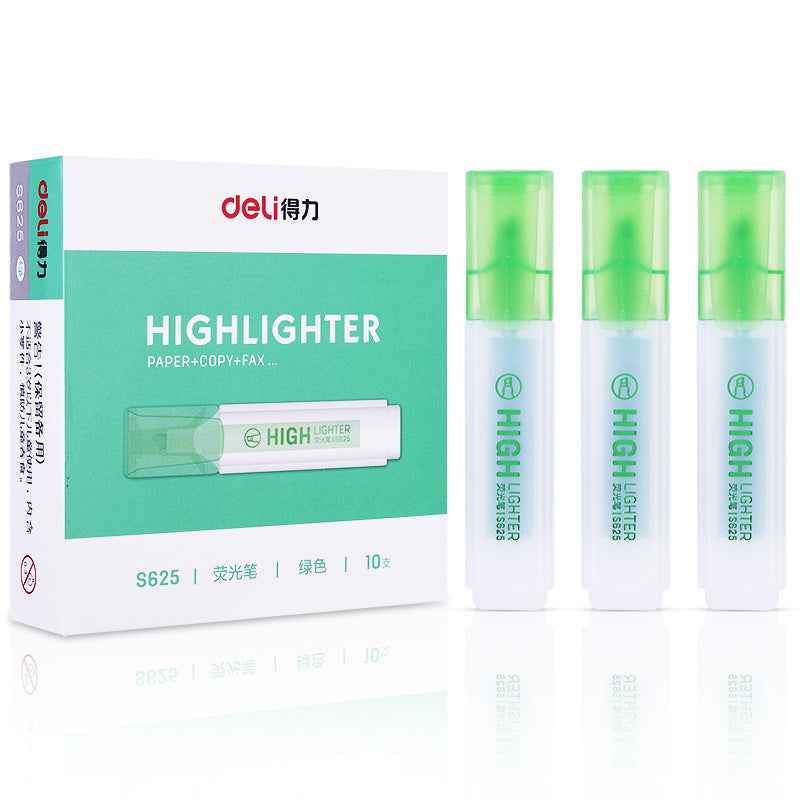 DELI Art Highlighter Pens Jelly Color Chisel Tip 10 Pack - TTpen