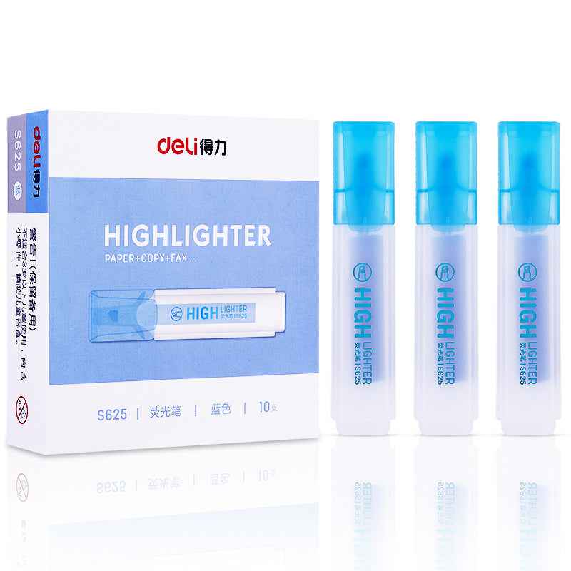 DELI Art Highlighter Pens Jelly Color Chisel Tip 10 Pack - TTpen