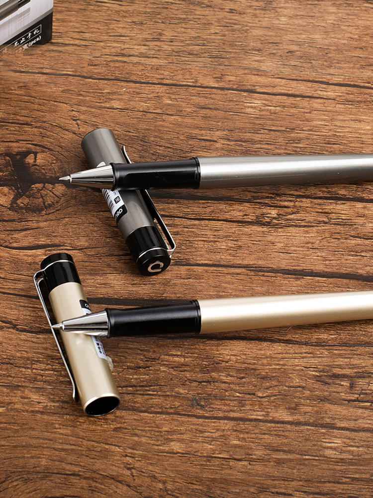 DELI S96 Gel Pen,Black Ink,Fine Point 0.7mm,12 Pack,Writing Smooth - TTpen