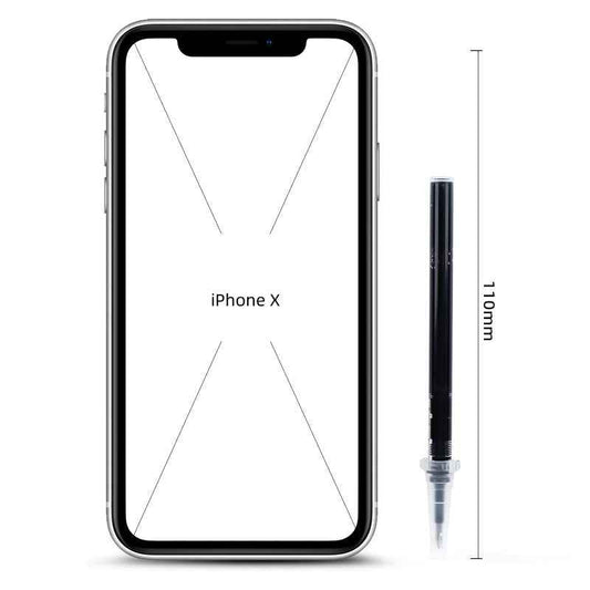 DELI SF10 Liquid Black Ink Retractable Rollerball Pen Refills,0.5mm Fine Point,10 Refills - TTpen