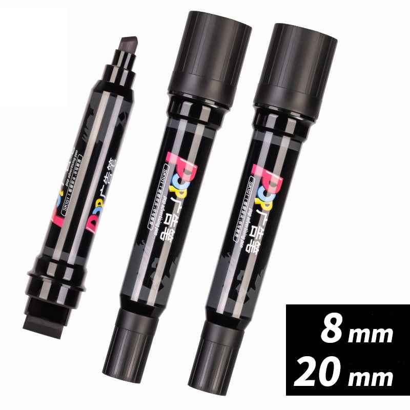 DELI SK101 POP Advertising Marker Pen 8mm-20mm Dual Tip Oil-Based 3 Pack - TTpen