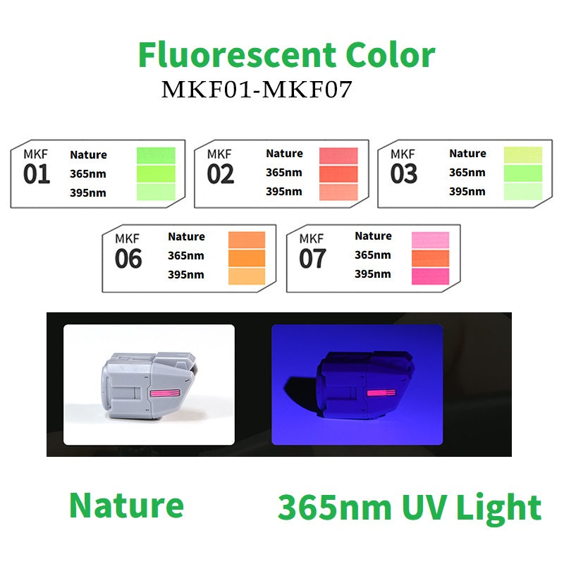 DSPIAE Gundam Marker Pens 5 Fluorescent Color Set Brush Tip