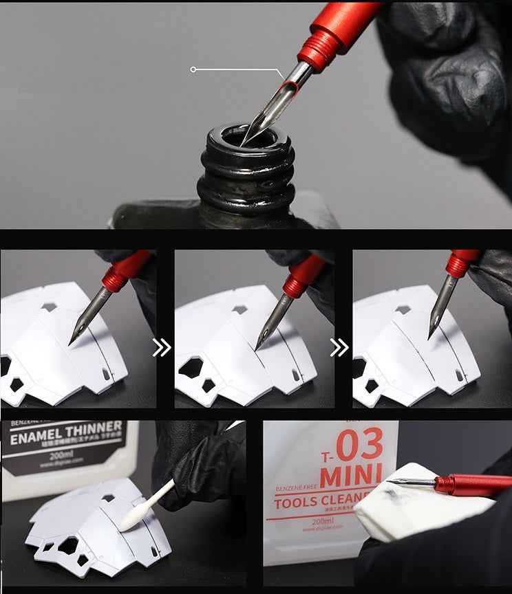 DSPIAE Panel Line Pen With 3pcs Replacement Nibs