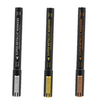 DSPIAE Super Metallic Markers,Liquid Mirror Chrome,3 Colors