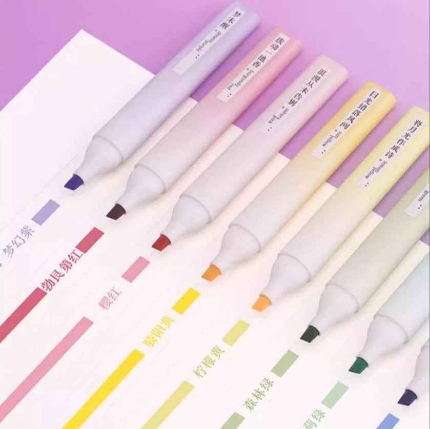 DianShi 8-Color Scented Highlighters Marker Pens for Students