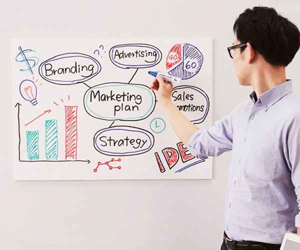 Artline 5100A Big Nib Whiteboard Markers - 5.0mm Bullet Tip - 4 Pack