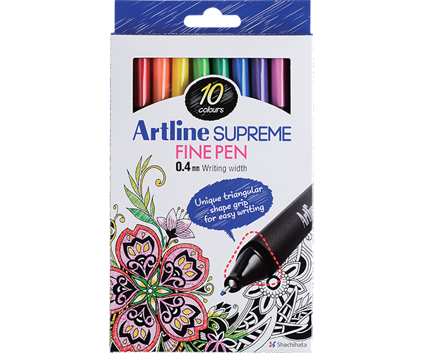 Artline SUPREME Fine Pen Sets | 0.4mm Fine Tip 10/20/30 Colors