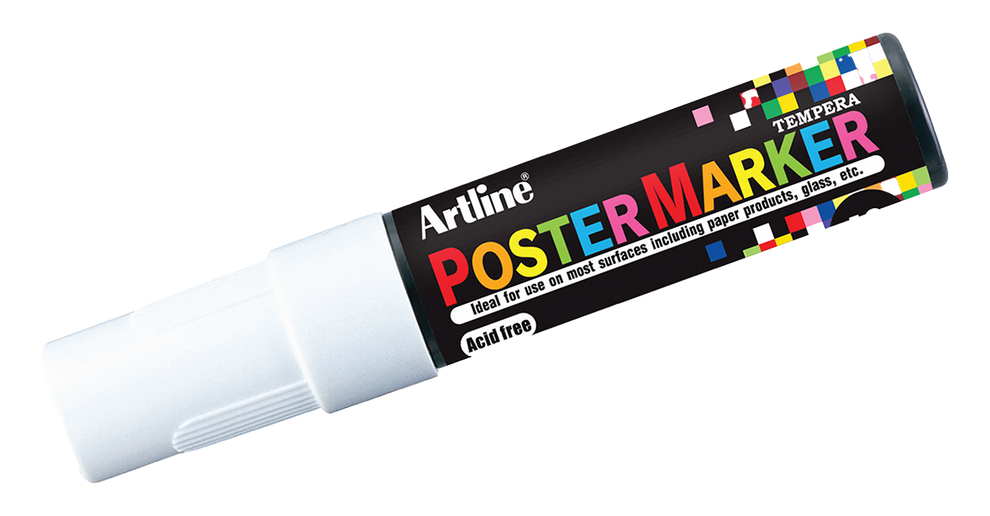 Artline EPP-12 Poster Markers | 12.0mm Flat Tip | 2 Pack