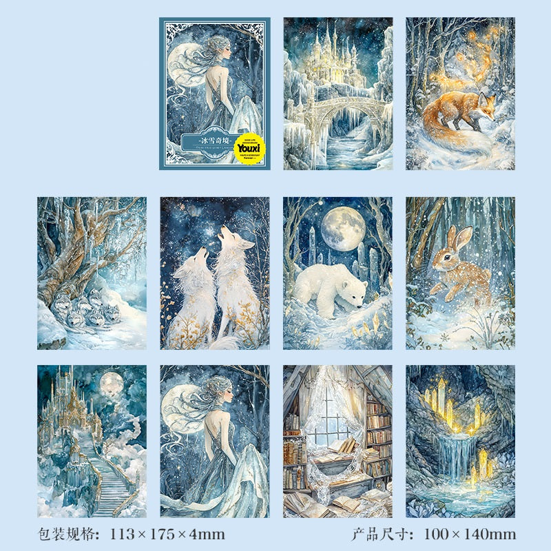 60pcs Fairy Tale Secrets Decorative Stickers Set A6 Size