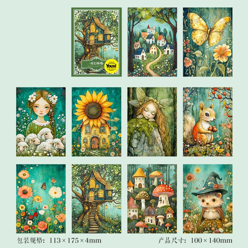 60pcs Fairy Tale Secrets Decorative Stickers Set A6 Size