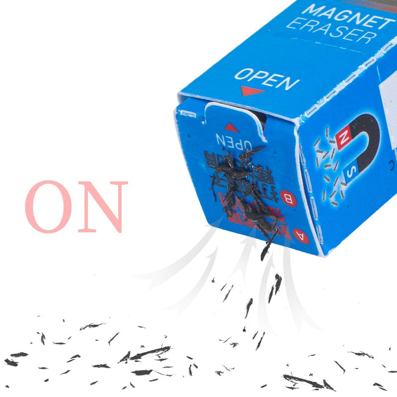 Filolang Magnetic Black Eraser for Kids & Artists 4 Pack