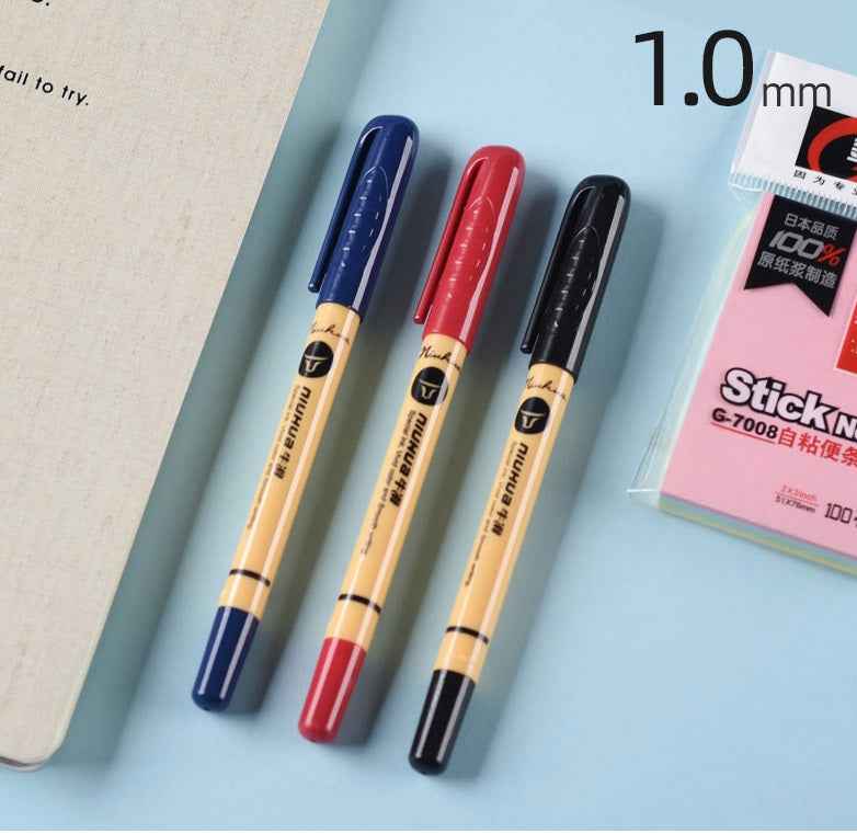 GENVANA Ballpoint Pen,Black/Red/Blue Ink,1.0mm Medium Point 24 Pack