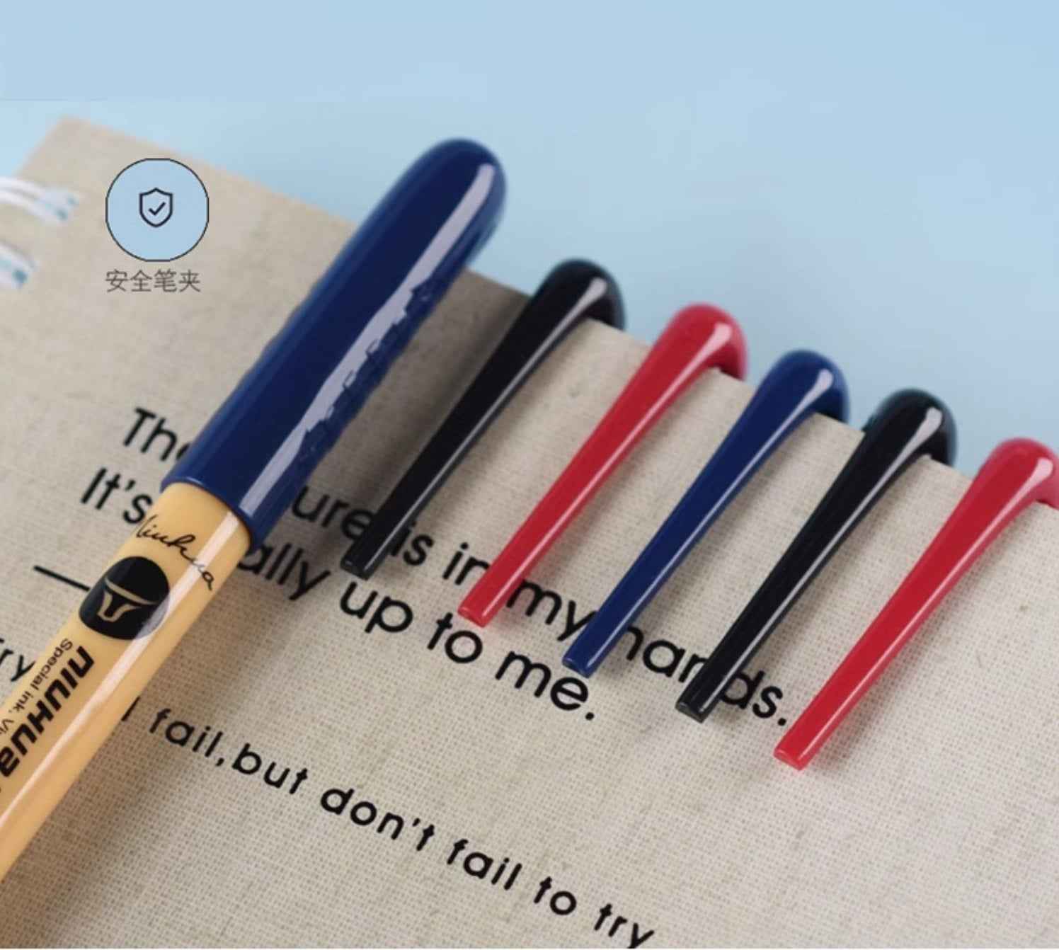 GENVANA Ballpoint Pen,Black/Red/Blue Ink,1.0mm Medium Point 24 Pack