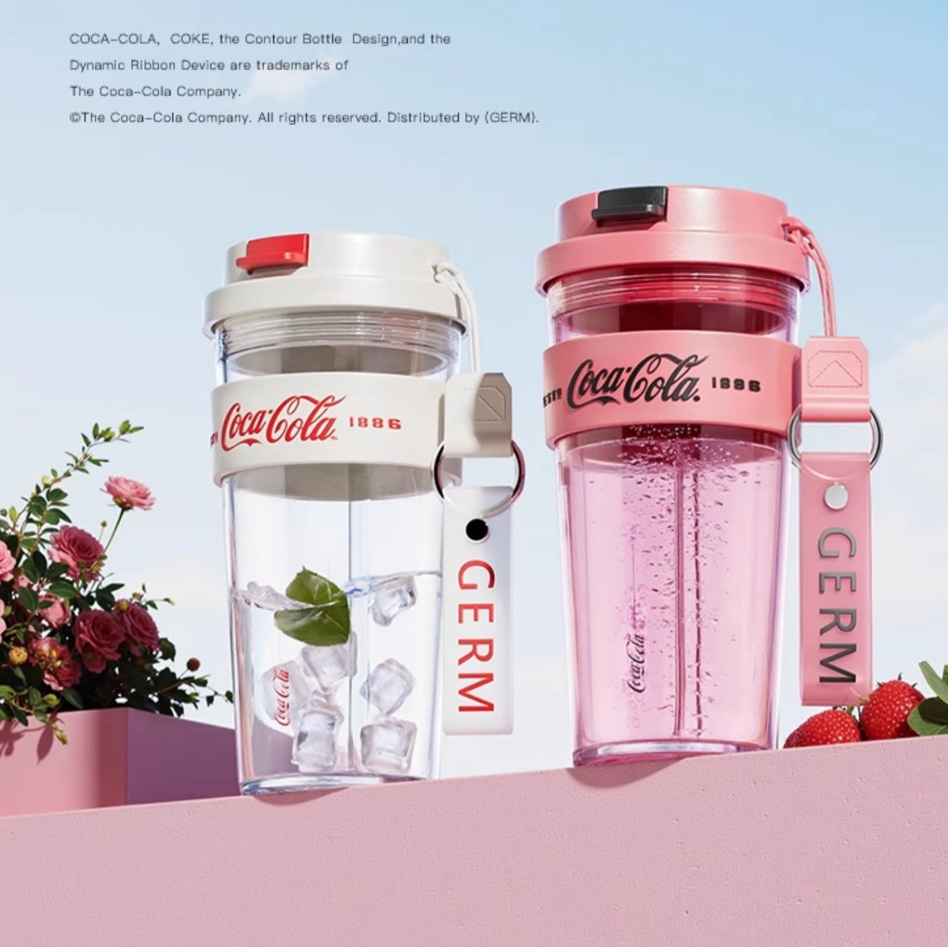 GERM x Coca-Cola Limited Edition Travel Water Bottle for Women - 520ml