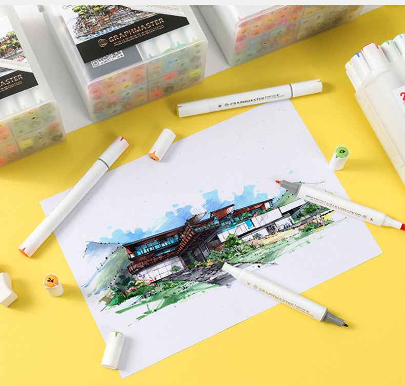 STA GRAPHMASTER GM1020 Alcohol Markers,12/24/36/48/60/80/108 Color - TTpen