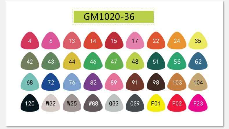 STA GRAPHMASTER GM1020 Alcohol Markers,12/24/36/48/60/80/108 Color - TTpen