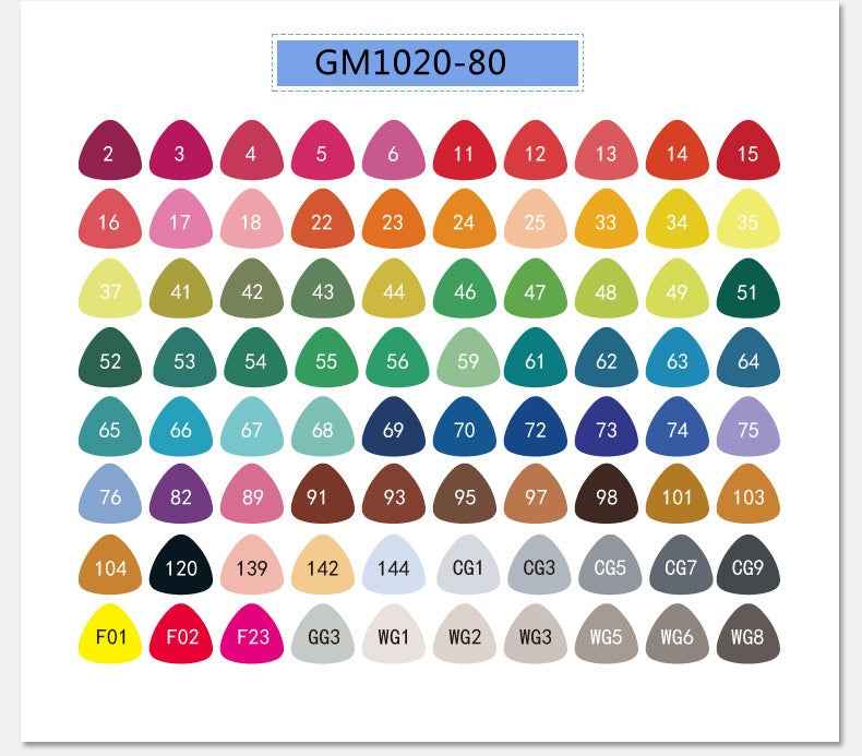 STA GRAPHMASTER GM1020 Alcohol Markers,12/24/36/48/60/80/108 Color - TTpen
