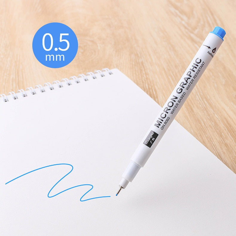 Guangna 12 Colour 0.5 Micron Graphic Needle Pen Set
