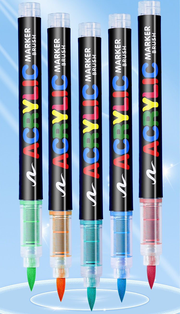 12/24/36 Brush Tip Acrylic Paint Pens Liquid Ink