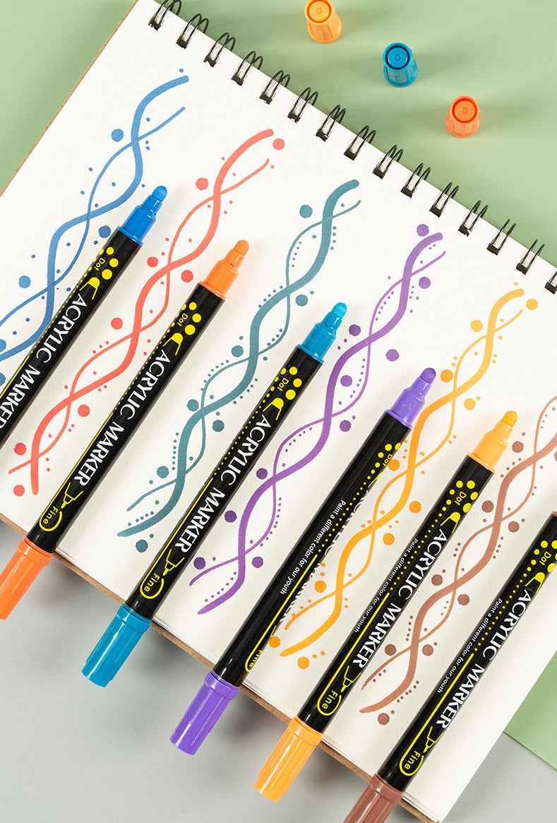 Guangna 84 Colors Acrylic Paint Markers Dual Tip(1-5mm) - TTpen