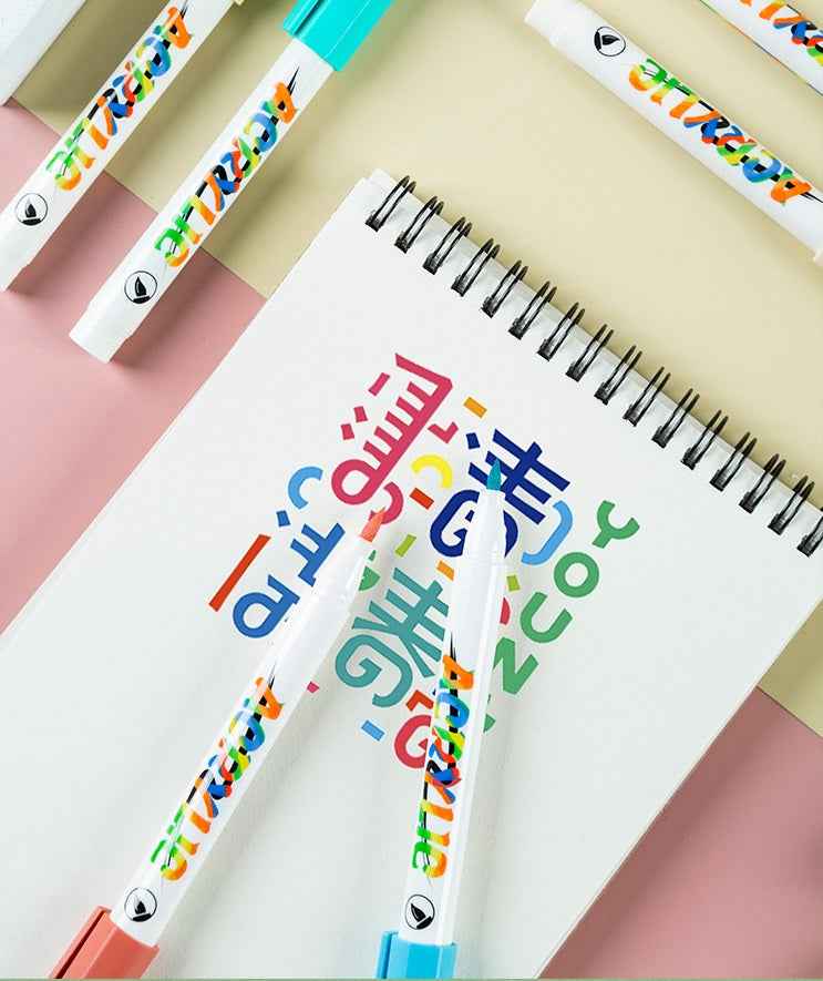 Guangna Morandi Acrylic Painter Marker Pens Brush Tip 24 Colors - TTpen