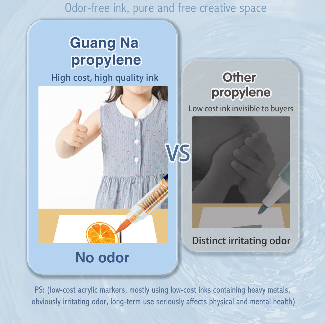 GuangNa GN8101 Soft Brush Acrylic Marker Set 12/24/36 Colors