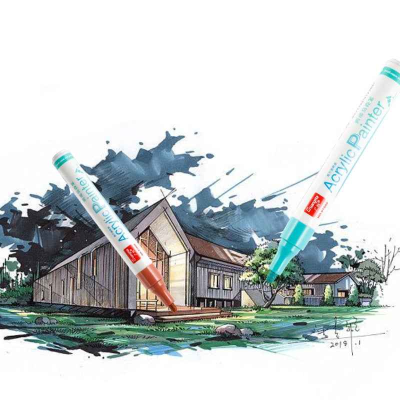 Guangna Pastel Paint Acrylic Marker Pens,3mm Medium Tip,36 Colors - TTpen