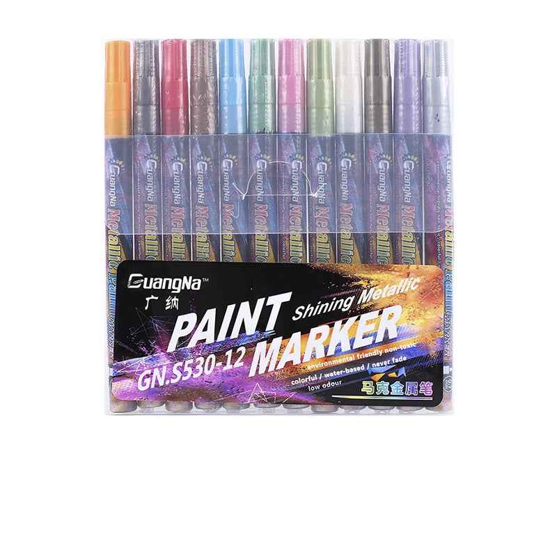 Guangna Shinning Metallic Marker Pens 12 Colors - TTpen