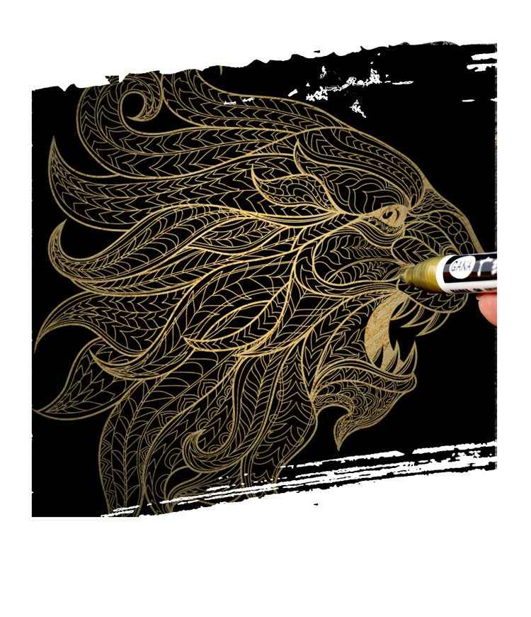 Guangna Paint Marker Extra Fine (0.7mm) WHITE GOLD SILVER BLACK - TTpen