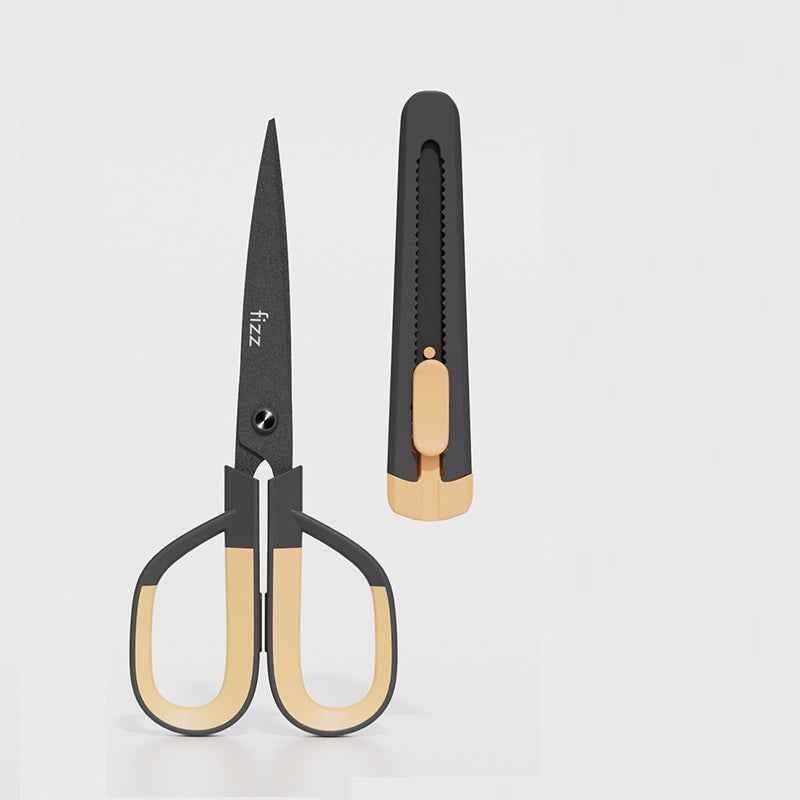 Guangbo Fizz Multi-Function Scissors & Knife Combo 2in1 Office Tool