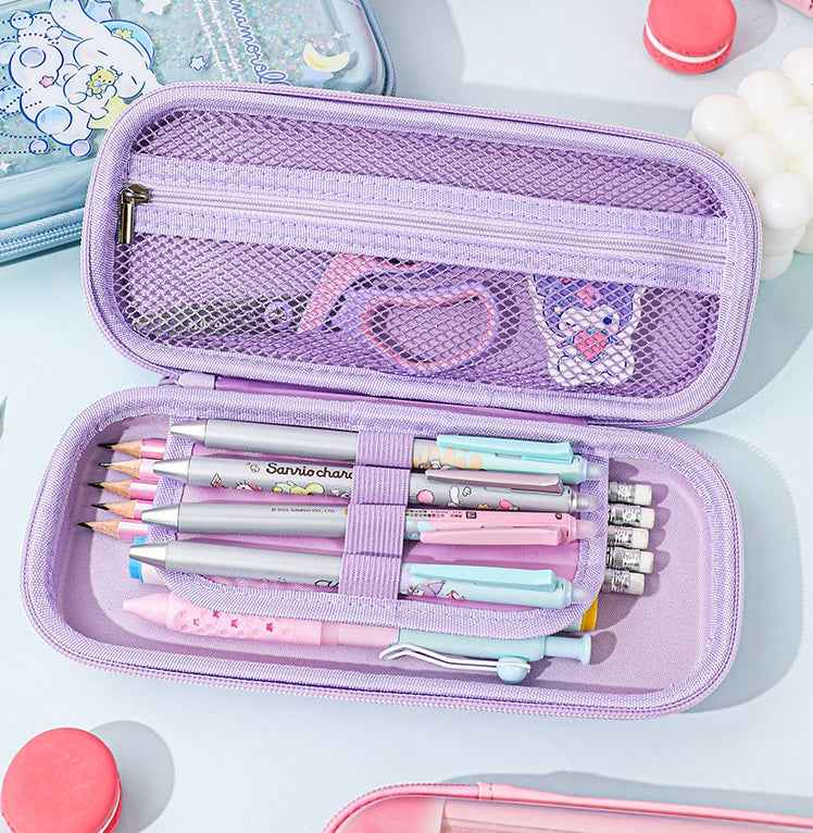 Guangbo Sanrio Glitter Flowing Pencil Case for Girls