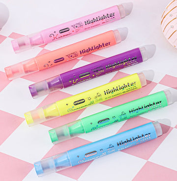 Guangbo Sanrio Kuromi & Pompompurin 6-Color Highlighters